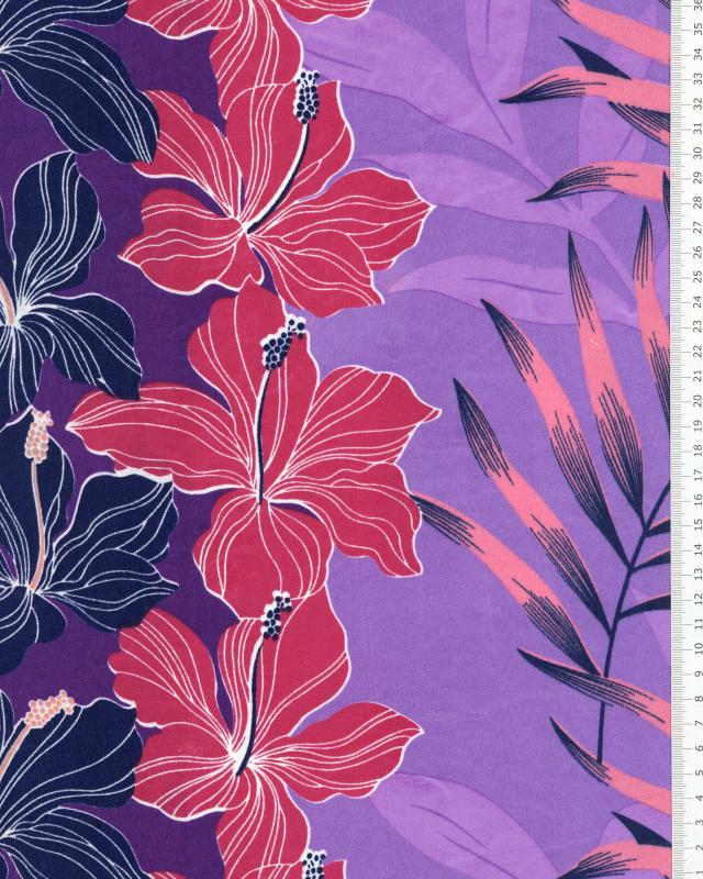 Polynesian fabric MANAVA Purple - Tissushop